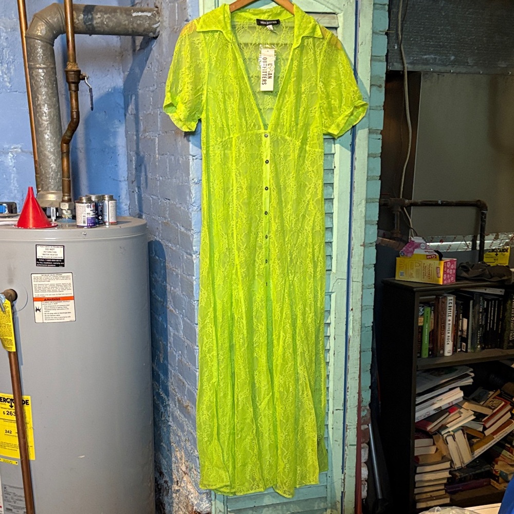 Urban Outfitters Neon Green Maxi Dress